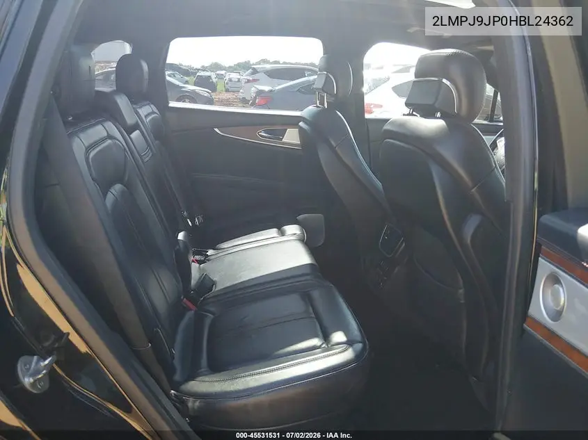 2017 Lincoln Mkx Black Label VIN: 2LMPJ9JP0HBL24362 Lot: 45531531