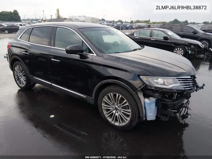2017 Lincoln Mkx Reserve VIN: 2LMPJ6LR9HBL38872 Lot: 45568371