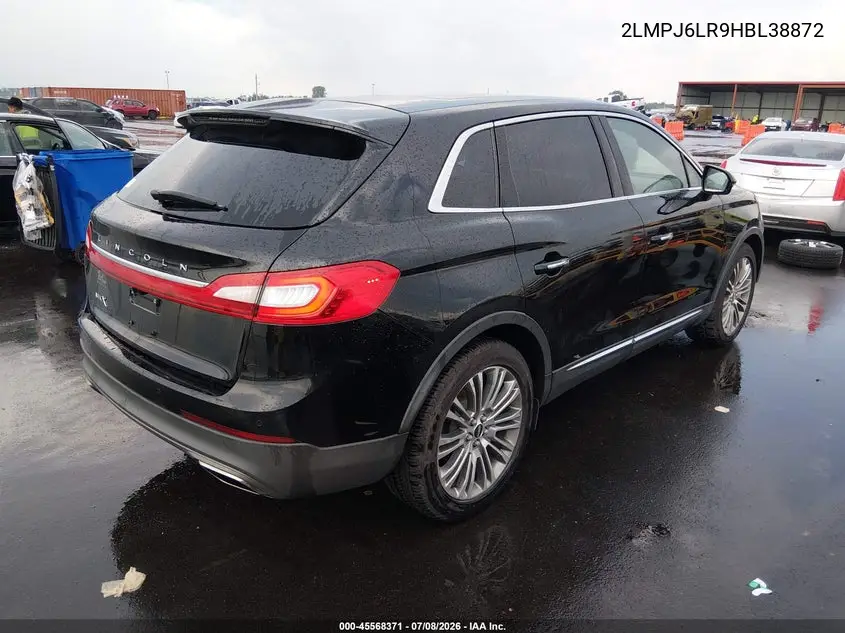 2017 Lincoln Mkx Reserve VIN: 2LMPJ6LR9HBL38872 Lot: 45568371