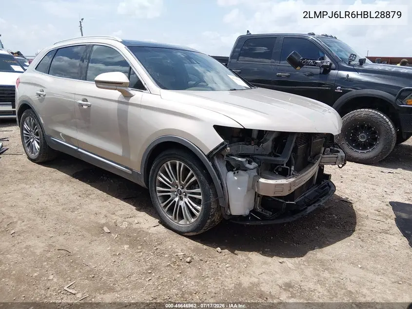 2017 Lincoln Mkx Reserve VIN: 2LMPJ6LR6HBL28879 Lot: 45646962