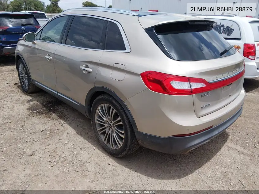 2017 Lincoln Mkx Reserve VIN: 2LMPJ6LR6HBL28879 Lot: 45646962