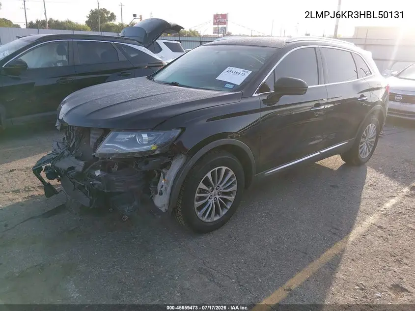2017 Lincoln Mkx Select VIN: 2LMPJ6KR3HBL50131 Lot: 45659473