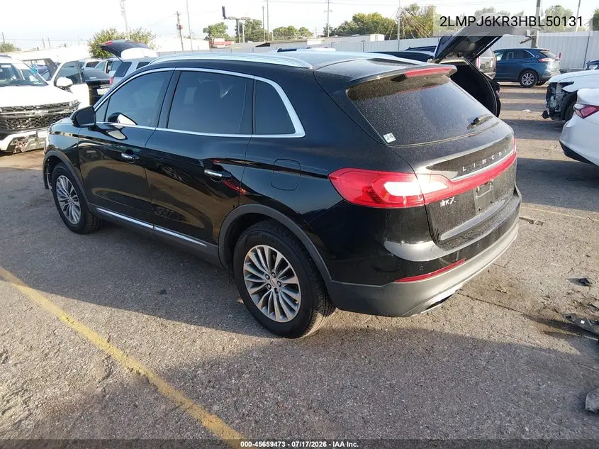 2017 Lincoln Mkx Select VIN: 2LMPJ6KR3HBL50131 Lot: 45659473