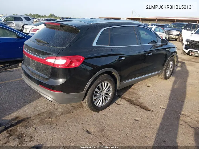 2017 Lincoln Mkx Select VIN: 2LMPJ6KR3HBL50131 Lot: 45659473