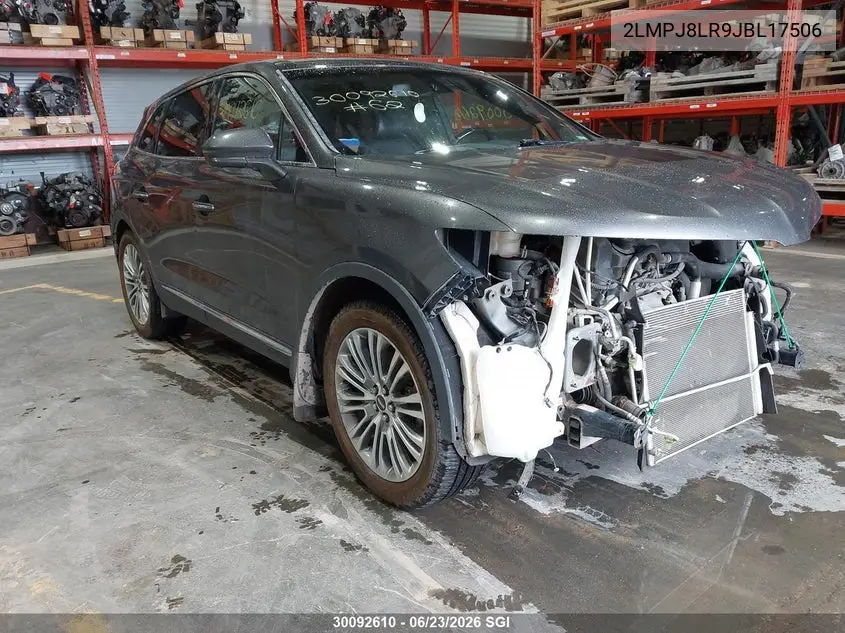 2018 Lincoln Mkx Reserve VIN: 2LMPJ8LR9JBL17506 Lot: 30092610