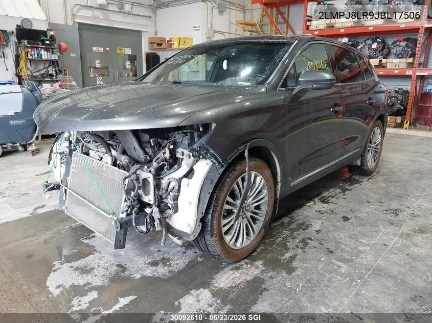 2018 Lincoln Mkx Reserve VIN: 2LMPJ8LR9JBL17506 Lot: 30092610