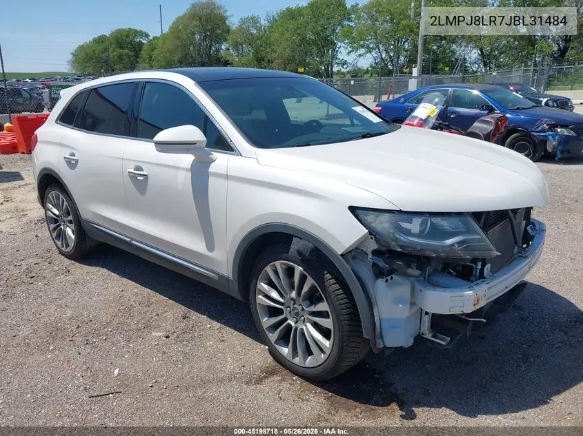 2LMPJ8LR7JBL31484 2018 Lincoln Mkx Reserve