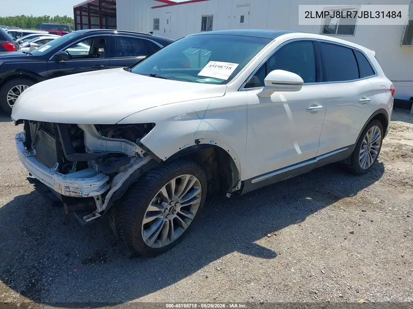 2LMPJ8LR7JBL31484 2018 Lincoln Mkx Reserve