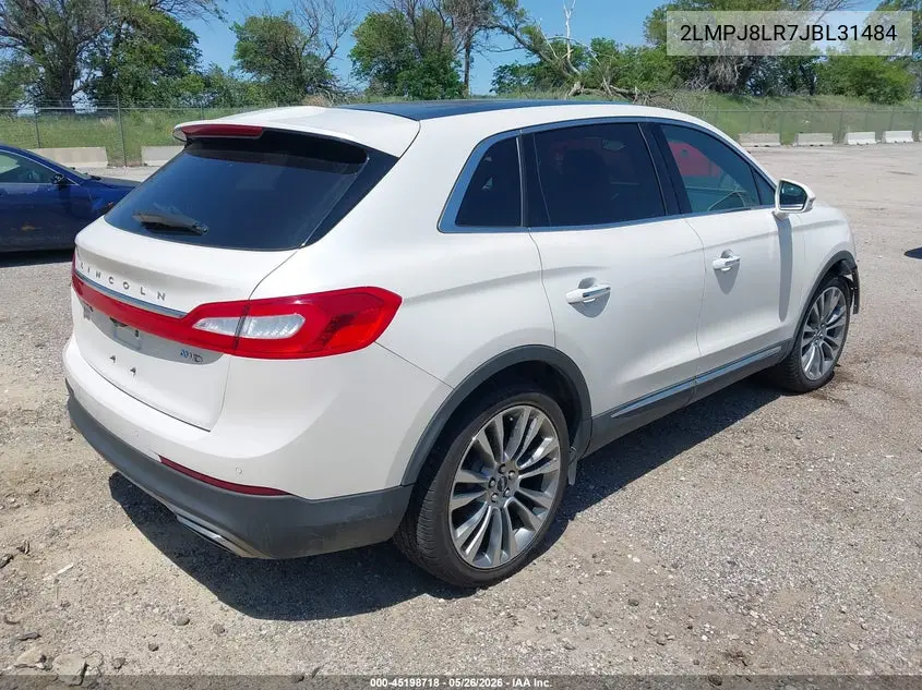 2LMPJ8LR7JBL31484 2018 Lincoln Mkx Reserve