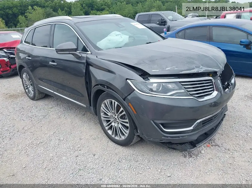 2018 Lincoln Mkx Reserve VIN: 2LMPJ8LR8JBL38041 Lot: 45495062