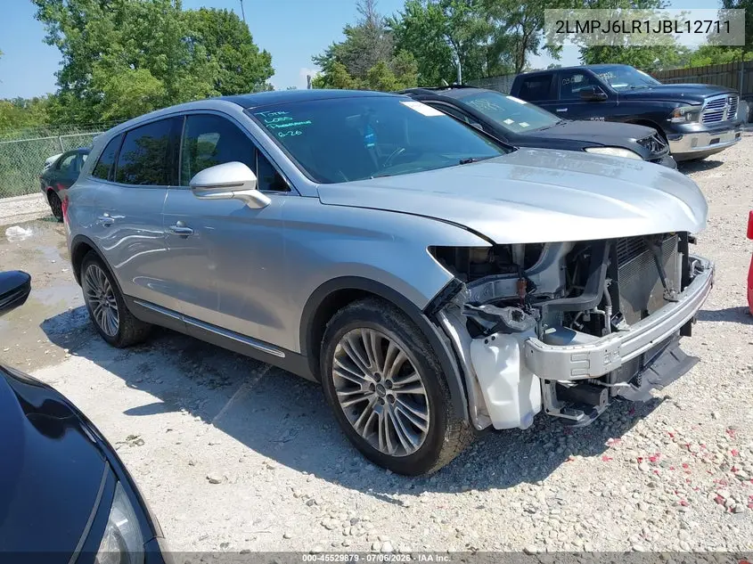 2018 Lincoln Mkx Reserve VIN: 2LMPJ6LR1JBL12711 Lot: 45529879