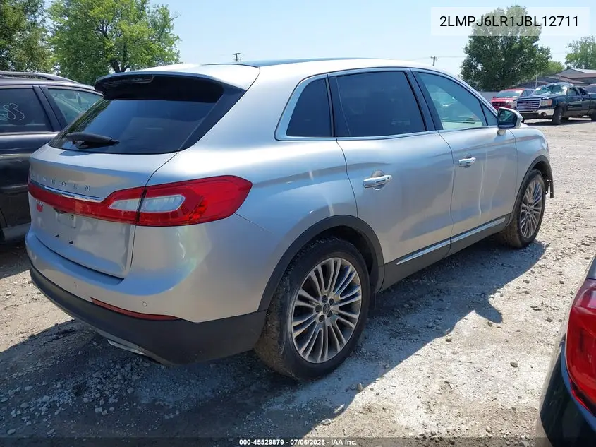2018 Lincoln Mkx Reserve VIN: 2LMPJ6LR1JBL12711 Lot: 45529879
