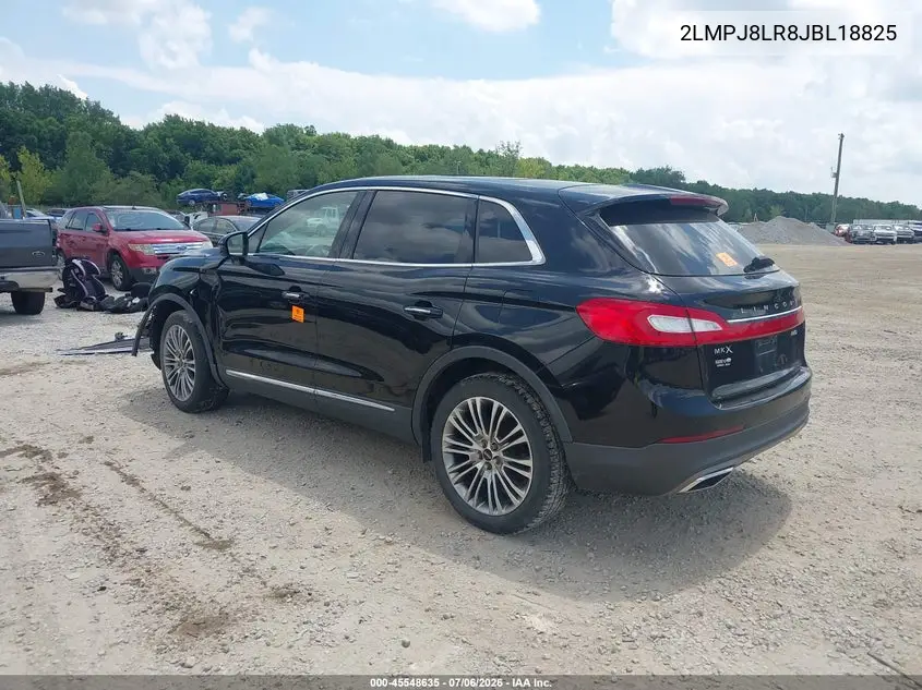 2018 Lincoln Mkx Reserve VIN: 2LMPJ8LR8JBL18825 Lot: 45548635