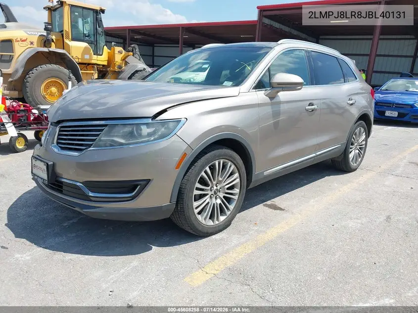 2018 Lincoln Mkx Reserve VIN: 2LMPJ8LR8JBL40131 Lot: 45608258