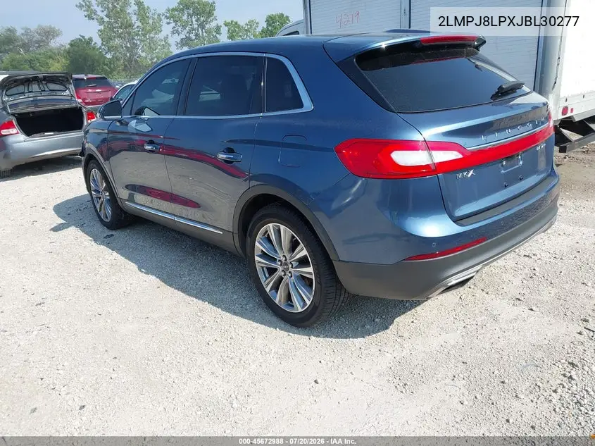 2018 Lincoln Mkx Reserve VIN: 2LMPJ8LPXJBL30277 Lot: 45672988