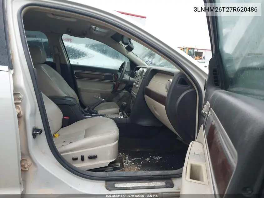 2007 Lincoln Mkz VIN: 3LNHM26T27R620486 Lot: 45621377