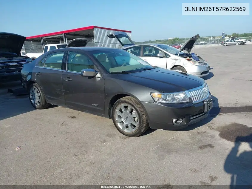2007 Lincoln Mkz VIN: 3LNHM26T57R622569 Lot: 45650024