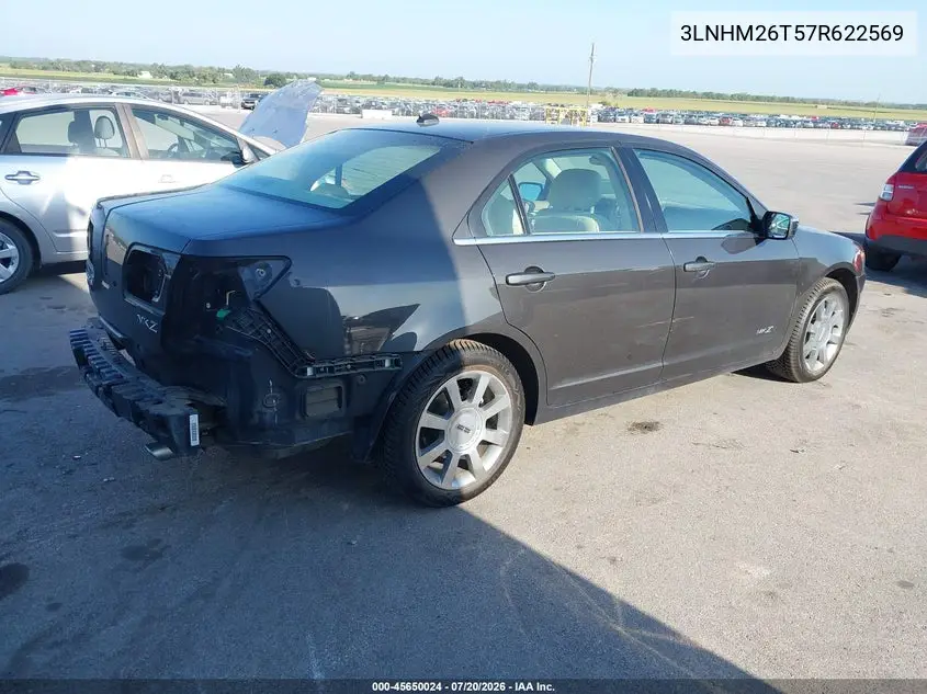 2007 Lincoln Mkz VIN: 3LNHM26T57R622569 Lot: 45650024