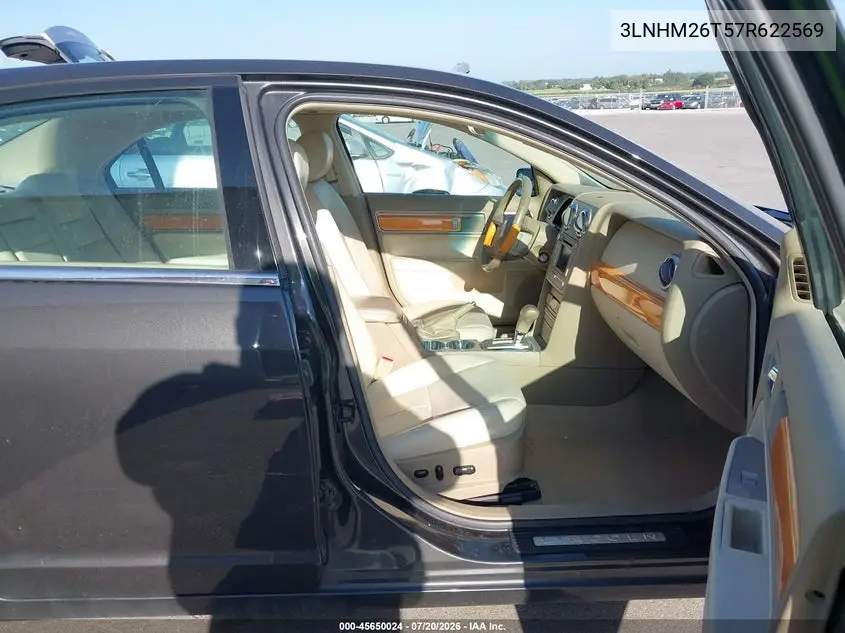 2007 Lincoln Mkz VIN: 3LNHM26T57R622569 Lot: 45650024