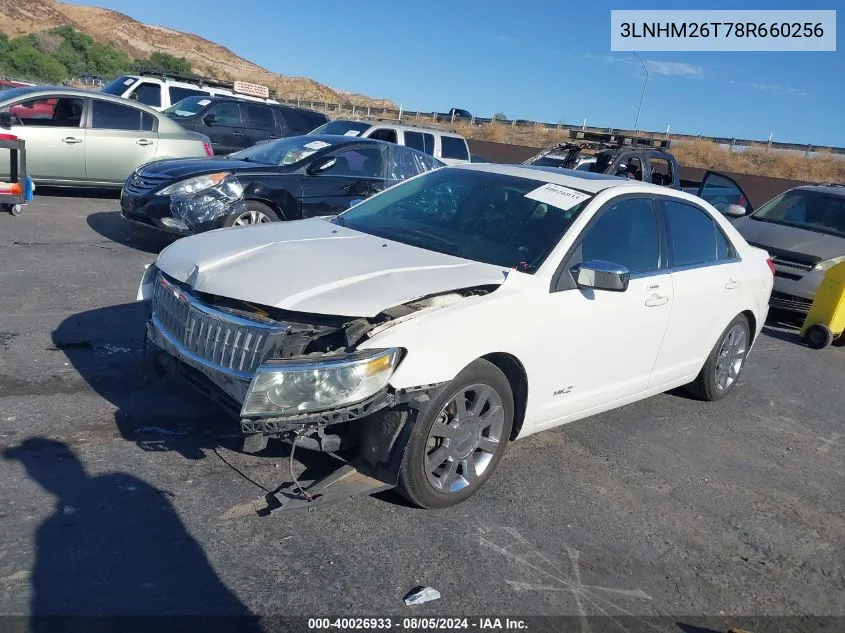 3LNHM26T78R660256 2008 Lincoln Mkz