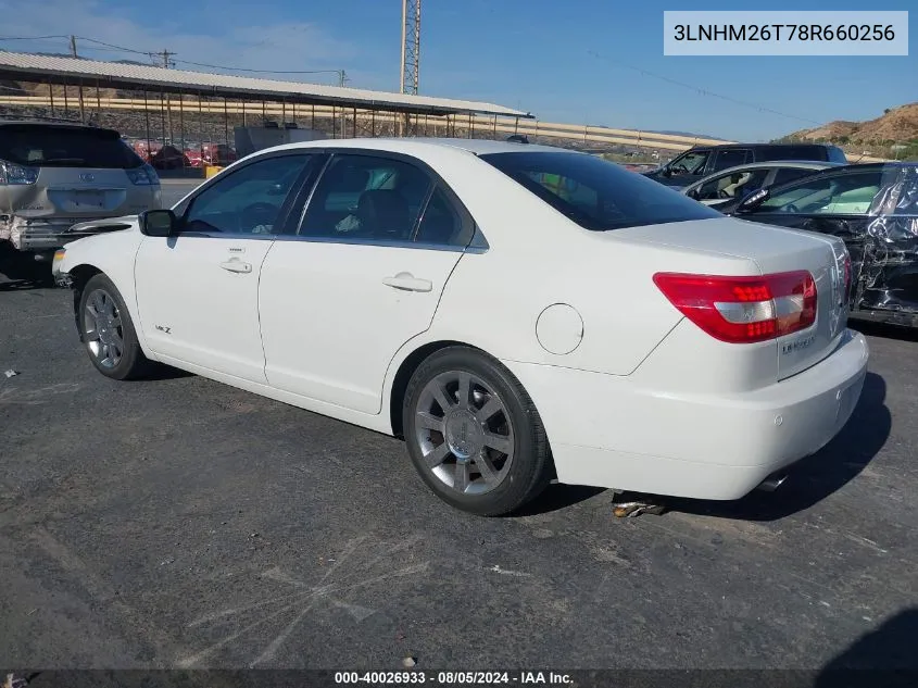 3LNHM26T78R660256 2008 Lincoln Mkz