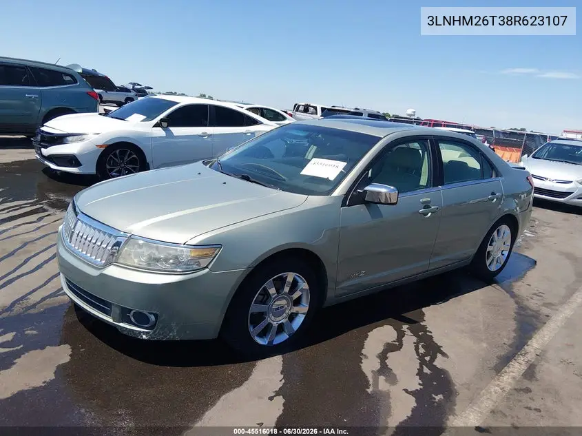 2008 Lincoln Mkz VIN: 3LNHM26T38R623107 Lot: 45516018