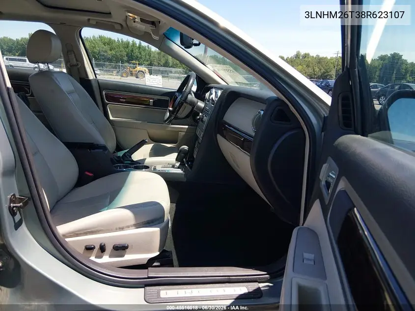 2008 Lincoln Mkz VIN: 3LNHM26T38R623107 Lot: 45516018