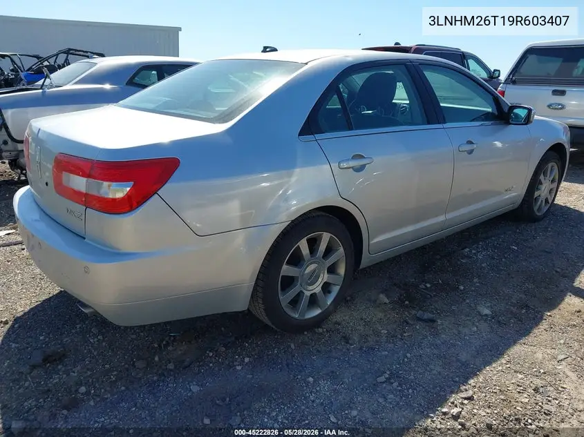 2009 Lincoln Mkz VIN: 3LNHM26T19R603407 Lot: 45222826