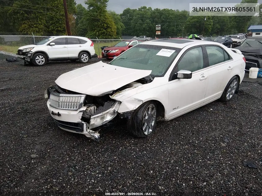 2009 Lincoln Mkz VIN: 3LNHM26TX9R605561 Lot: 45337991