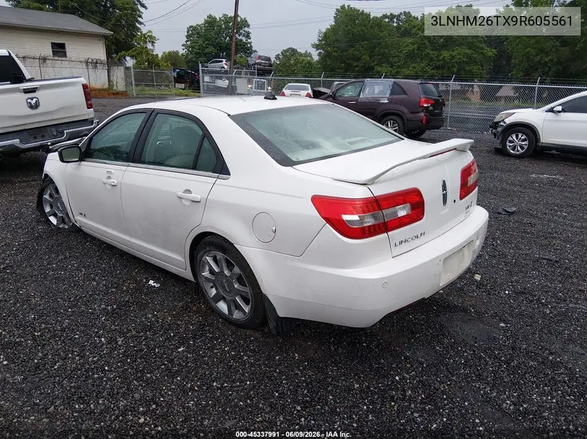 2009 Lincoln Mkz VIN: 3LNHM26TX9R605561 Lot: 45337991