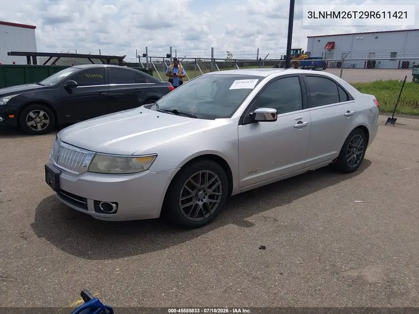 2009 Lincoln Mkz VIN: 3LNHM26T29R611421 Lot: 45585833