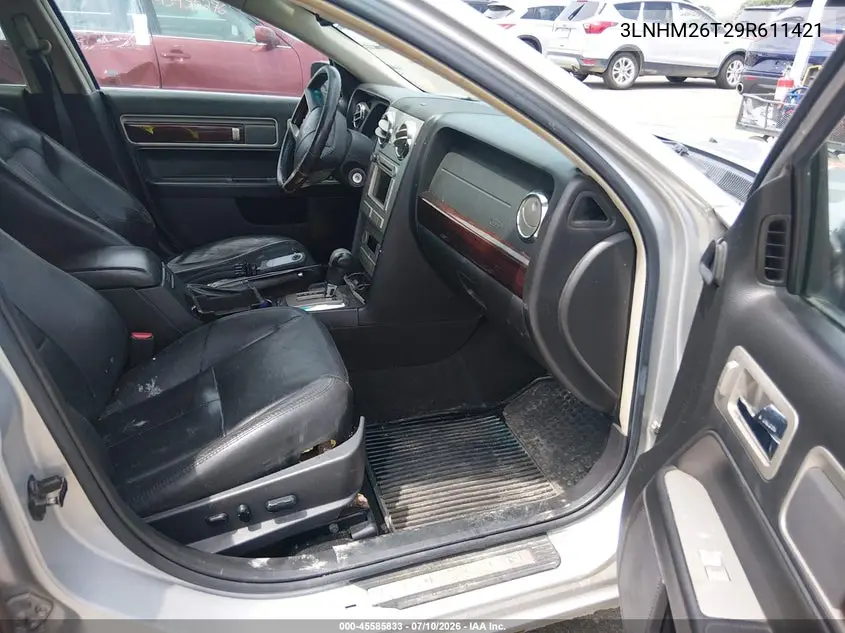 2009 Lincoln Mkz VIN: 3LNHM26T29R611421 Lot: 45585833