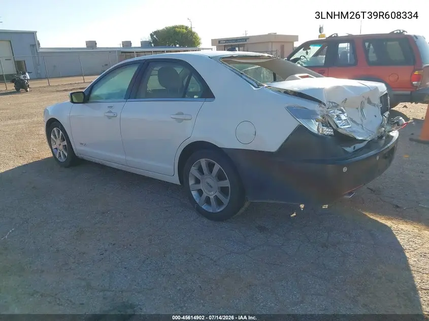 2009 Lincoln Mkz VIN: 3LNHM26T39R608334 Lot: 45614902