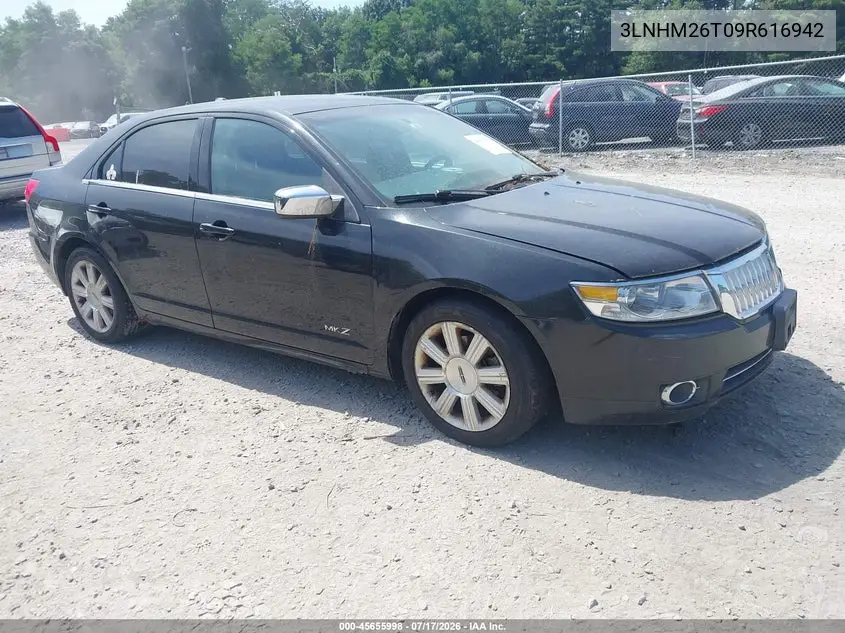 2009 Lincoln Mkz VIN: 3LNHM26T09R616942 Lot: 45655998
