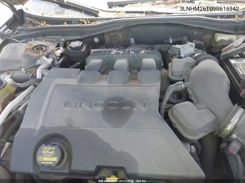 2009 Lincoln Mkz VIN: 3LNHM26T09R616942 Lot: 45655998