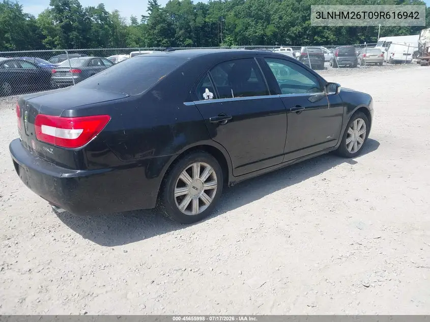2009 Lincoln Mkz VIN: 3LNHM26T09R616942 Lot: 45655998