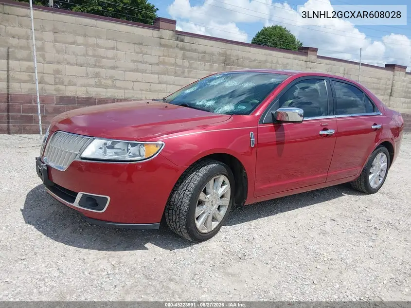 2010 Lincoln Mkz VIN: 3LNHL2GCXAR608028 Lot: 45223991