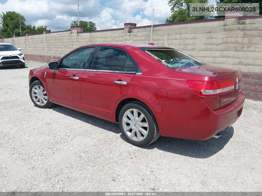 2010 Lincoln Mkz VIN: 3LNHL2GCXAR608028 Lot: 45223991