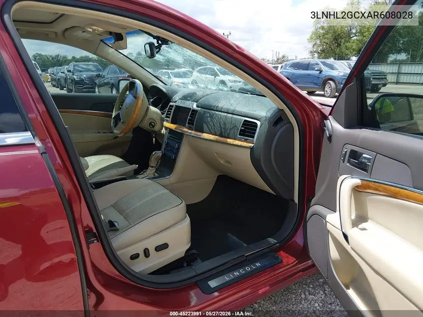 2010 Lincoln Mkz VIN: 3LNHL2GCXAR608028 Lot: 45223991