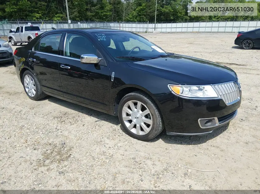 2010 Lincoln Mkz VIN: 3LNHL2GC3AR651030 Lot: 45244391