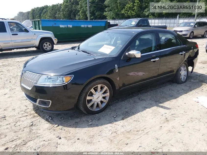 2010 Lincoln Mkz VIN: 3LNHL2GC3AR651030 Lot: 45244391