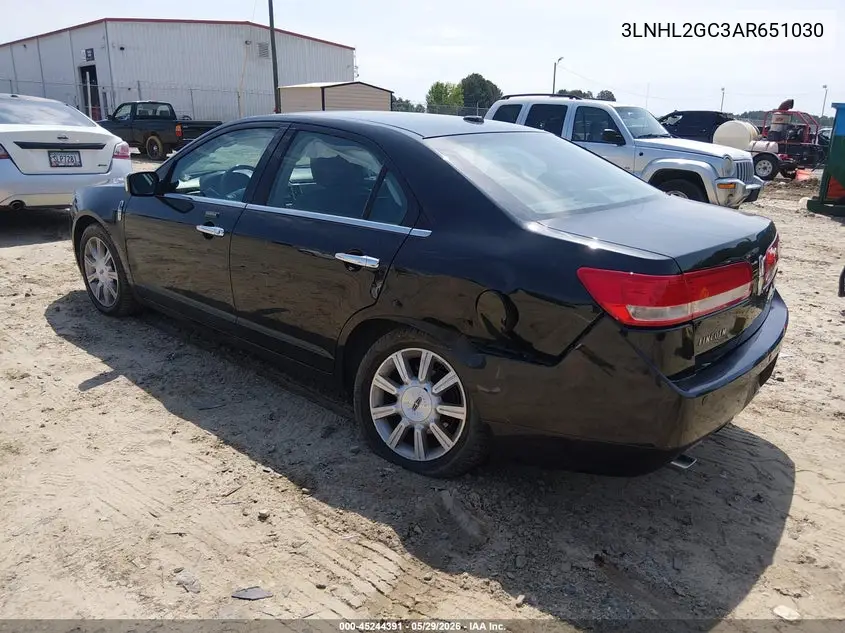 2010 Lincoln Mkz VIN: 3LNHL2GC3AR651030 Lot: 45244391