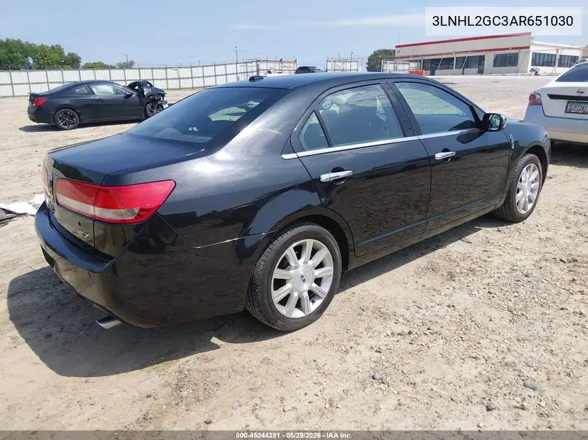 2010 Lincoln Mkz VIN: 3LNHL2GC3AR651030 Lot: 45244391