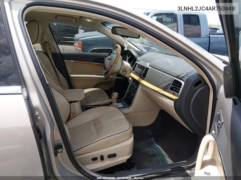 2010 Lincoln Mkz VIN: 3LNHL2JC4AR753848 Lot: 45638286