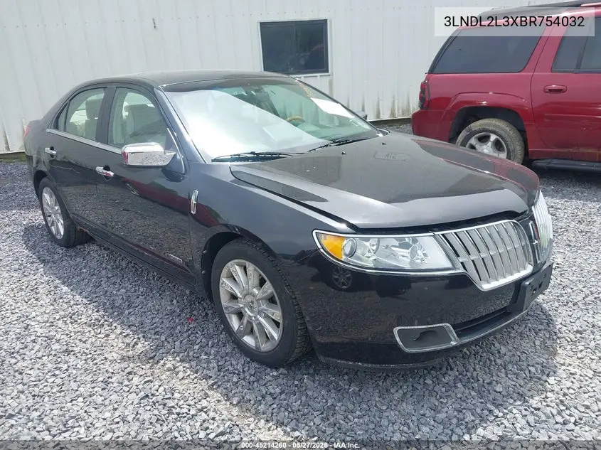 2011 Lincoln Mkz Hybrid VIN: 3LNDL2L3XBR754032 Lot: 45214260