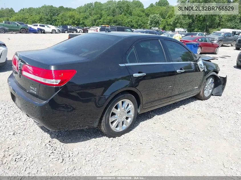 2011 Lincoln Mkz Hybrid VIN: 3LNDL2L32BR766529 Lot: 45525019