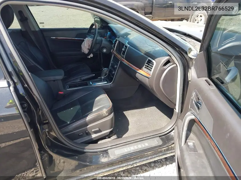 2011 Lincoln Mkz Hybrid VIN: 3LNDL2L32BR766529 Lot: 45525019