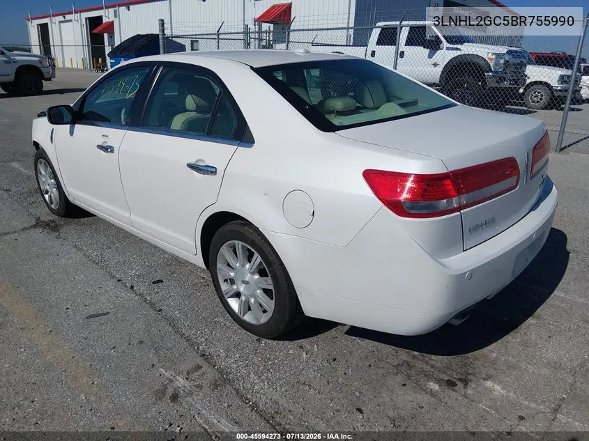 2011 Lincoln Mkz VIN: 3LNHL2GC5BR755990 Lot: 45594273