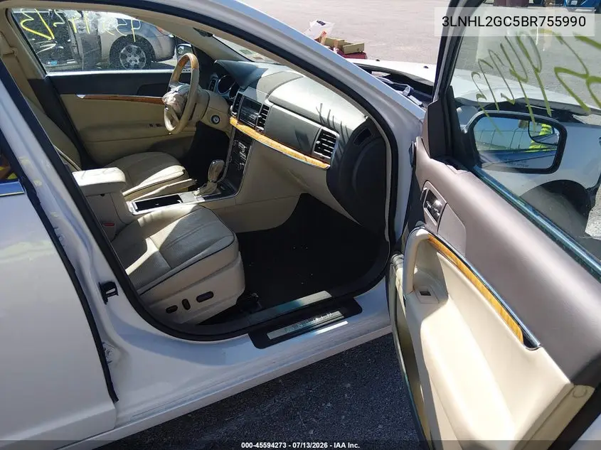 2011 Lincoln Mkz VIN: 3LNHL2GC5BR755990 Lot: 45594273