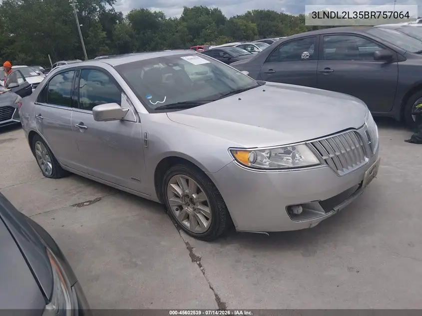 2011 Lincoln Mkz Hybrid VIN: 3LNDL2L35BR757064 Lot: 45602539